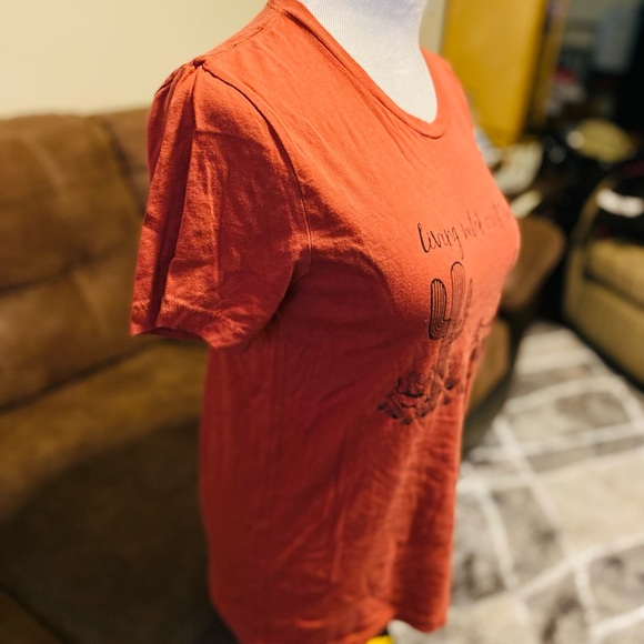 Bella Canvas Tee Living Wild Out West Burnt Orange - Picture 3 of 5